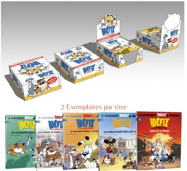 COLIS IDEFIX ET LES IRREDUCTIBLES - 5 TOMES  (10 EX) 2024  CDL312