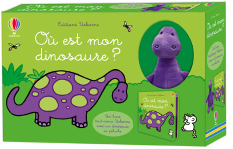 OU EST MON DINOSAURE ? - COFFRET TOUT-DOUX USBORNE ( IMPACT ) 7.90€