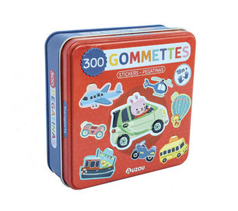 300 GOMMETTES METAL (BOITE) - LES TRANSPORTS