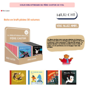 COLIS PERE CASTOR BIBLIOTHEQUE 30V - JAN25 - CDL356
