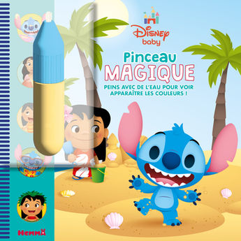 DISNEY BABY - PINCEAU MAGIQUE (LILO ET STITCH) - PEINS AVEC DE L´EAU POUR VOIR APPARAITRE LES COULEU