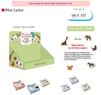 COLIS PERE CASTOR JEUX ADELINE RUEL 12VOL - AVRIL 25 - CDL412
