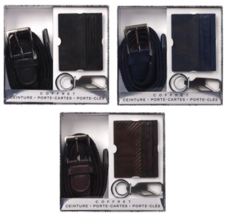 COFFRET CEINTURE PORTE CARTE ET CLEF - PVC 24.99€