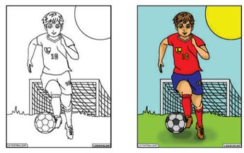 TABLEAU VELOURS FOOTBALLEUR PVC 10.90