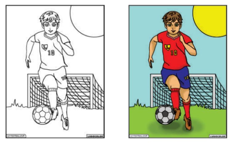 TABLEAU VELOURS FOOTBALLEUR PVC 10.90