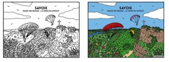 TABLEAU VELOURS SAVOIE - MASSIF DES BAUGES PVC 10.90