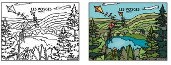 TABLEAU VELOURS LES VOSGES PVC 10.90