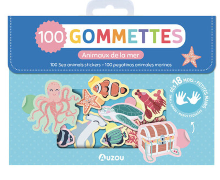 ANIMAUX DE LA MER - 100 GOMETTES
