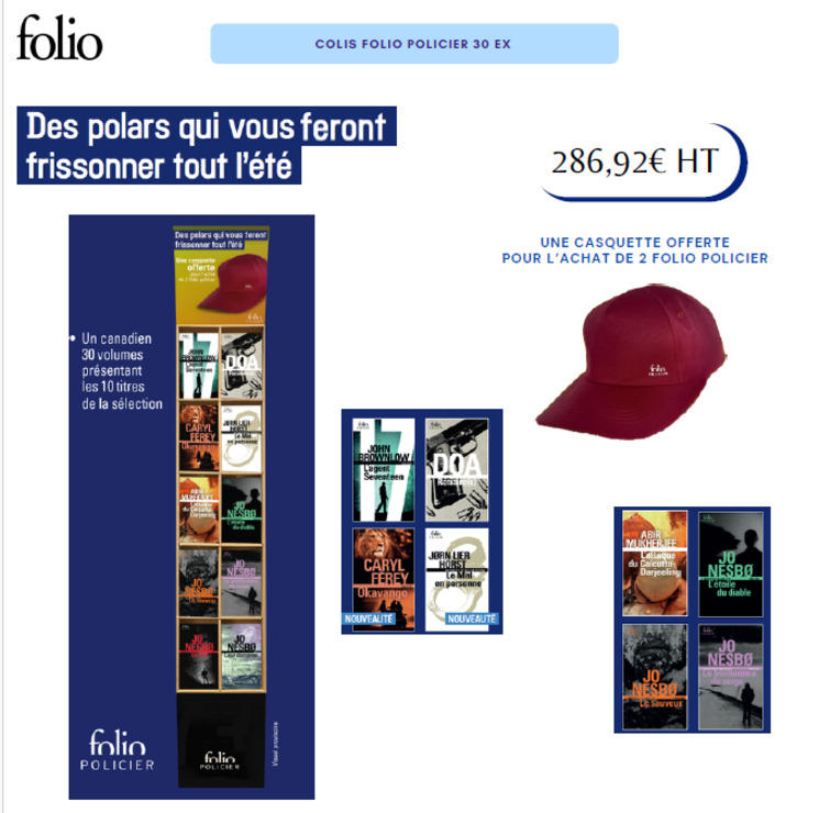 COLIS FOLIO POLICIER 30VOL - JUIN 25 - CDL464