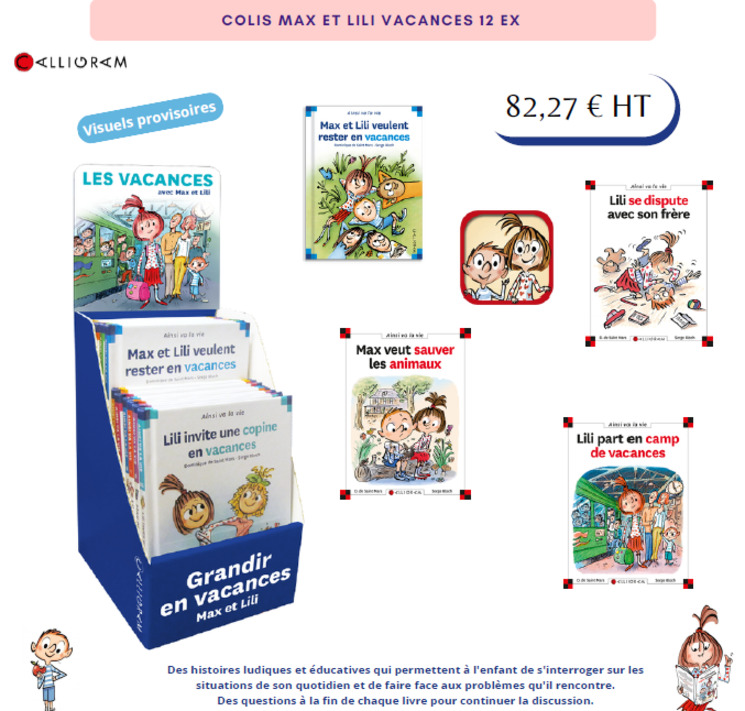 CDL449 - COLIS 12EX VACANCES 2025 (MAX ET LILI)