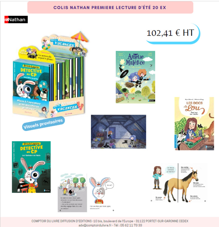 COLIS NATHAN PREMIERE LECTURE D'ÉTÉ  20 EX JUIN 2025 CDL448