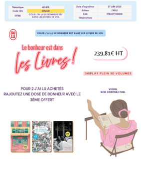 COLIS JL LE BONHEUR EST DANS LES LIVRES 30VOL - JUIN 25 - CDL461
