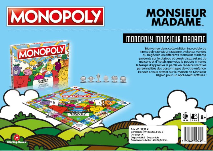 MONOPOLY MONSIEUR MADAME - COMPTE FERME