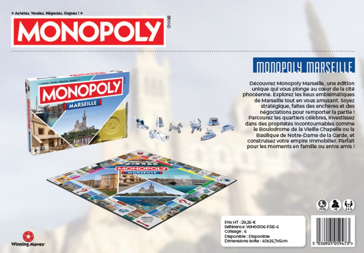 MONOPOLY MARSEILLE - COMPTE FERME
