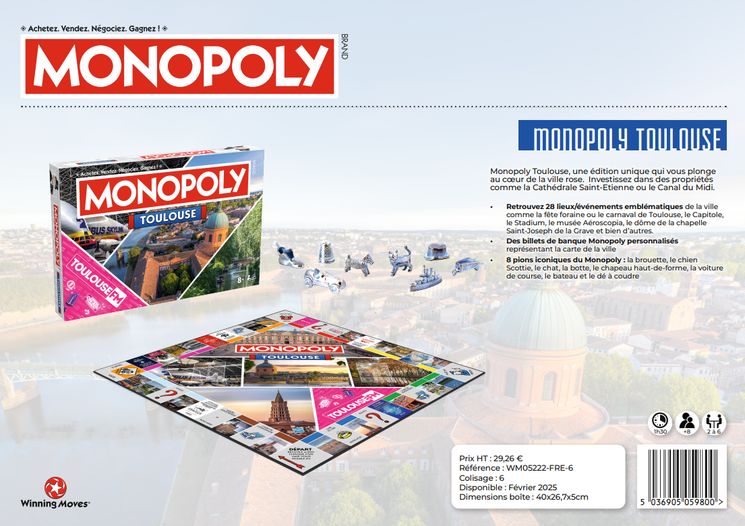MONOPOLY TOULOUSE  - COMPTE FERME
