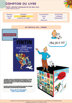 COLIS FONDS TINTIN 24V - AOUT 2025 - CDL493
