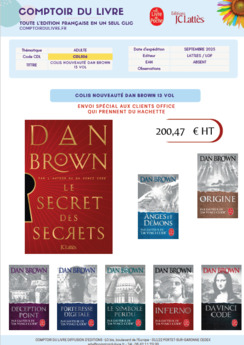 COLIS NOUVEAUTE DAN BROWN 13 EX SEPTEMBRE 2025 CDL506