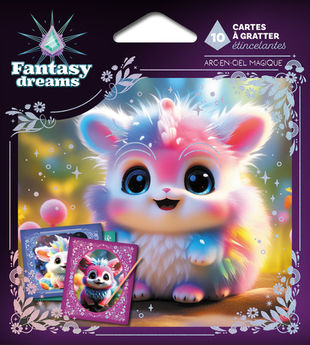 CARTES A GRATTER FANTASY DREAMS - ARC-EN-CIEL MAGIQUE