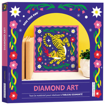 DIAMOND ART - TOUT LE MATERIEL POUR REALISER UN TABLEAU DIAMANTE