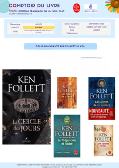 COLIS NOUVEAUTE KEN FOLLET 10 EX SEPTEMBRE 2025 CDL507