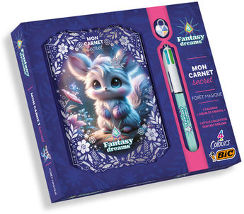 COFFRET CARNET SECRET AVEC BIC - FANTASY DREAMS (FORET MAGIQUE)
