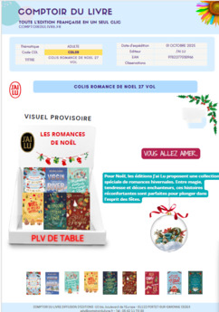 COLIS JL ROMANCES DE NOEL 30VOL - OCT25 - CDL511