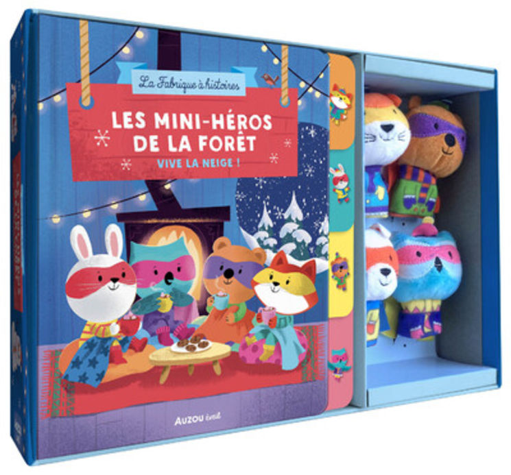 COFFRET MARIONNETTES A DOIGTS - LES MINI-HEROS DE LA FORET - VIVE LA NEIGE !
