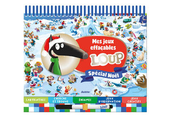 MES JEUX EFFACABLES LOUP - SPECIAL NOEL