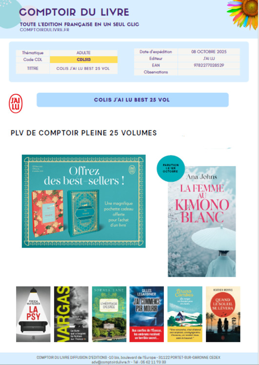 COLIS JL BEST 25VOL - OCT 25 - CDL513