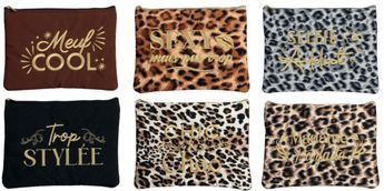 POCHETTE MESSAGE BRODÉ - PVC
