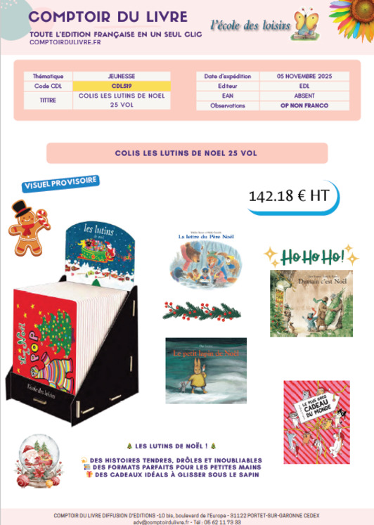 COLIS LUTINS DE NOEL - NOV 25 - CDL519