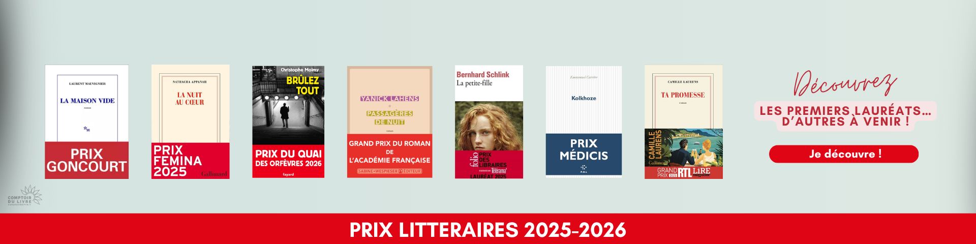 Prix littéraires 2025-2026
