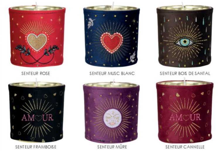 BOUGIE BIJOU VELOURS - PVC 16.99 TTC