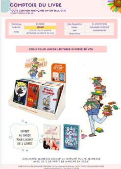 COLISFJ LECTURES GIVREES 30VOL - JAN 26 - CDL525