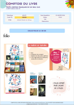 COLIS FOLIO 30VOL - JAN 26 - CDL536