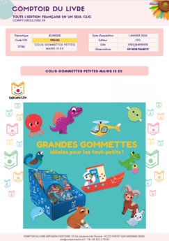 COLIS LITO GOMMETTES PETITES MAINS 13 EX JANVIER 2026 CDL541