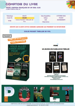 COLIS POCKET THRILLER 20 VOL FEVRIER 2026 CDL538