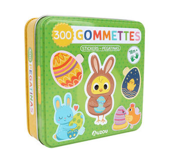 BOITE DE GOMMETTES METAL - PAQUES