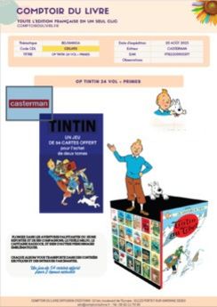 COLIS FONDS TINTIN 24V - AOUT 2025 - CDL493