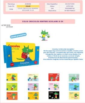 CDL451 - COLIS 15 VOL CROCOLOU