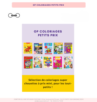 COLIS COLORIAGES OXEBO PETITS PRIX 40V - AVRIL 2024 - CDL011