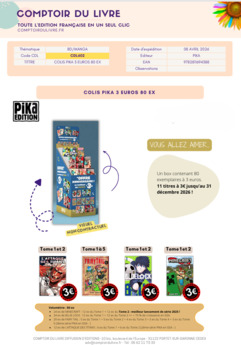 COLIS  PIKA OPERATION 3 EUROS AVRIL 2026 80EX CDL602