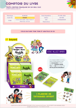 COLIS  20 VOL + PRIMES - LDS - OP TTNN/ANATOLE - AVRIL 26 CDL 601