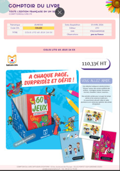 COLIS LITO 60 JEUX 24 EX AVRIL 2026 CDL620