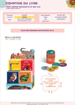 COLIS GJEU MES PREMIERES DECOUVERTES 25VOL - AVRIL 26 - CDL583