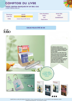 COLIS FOLIO ETE 30VOL- MAI 2026 - CDL628