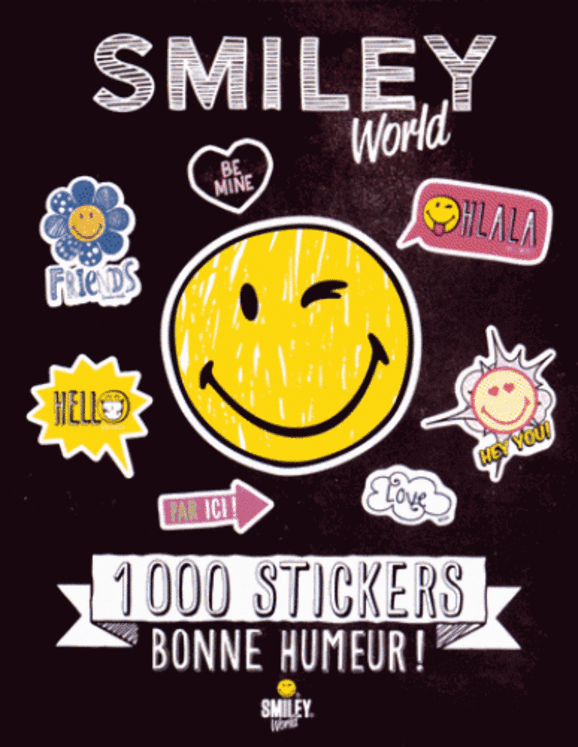 1000 STICKERS BONNE HUMEUR - SMILEY