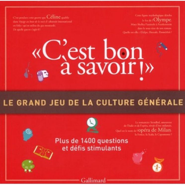GRAND JEU DE LA CULTURE GENERALE (C´EST BON A SAVOIR !)