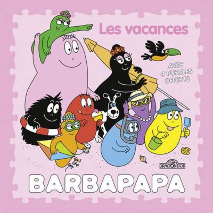 BARBAPAPA - LES VACANCES + PUZZLES - DRAGON D OR 4.90€