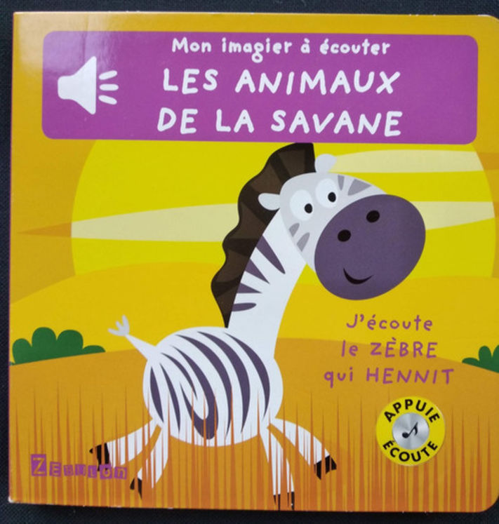 ANIMAUX DE LA SAVANE - MON IMAGIER A ECOUTER - ZEBULON 5.90€